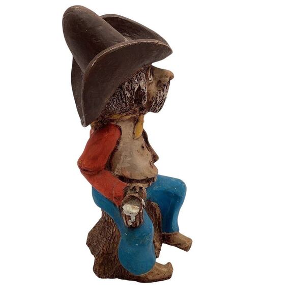 1981 Shade Tree Creations Handcrafted Cowboy Figurine Western Decor - Picture 5 of 7